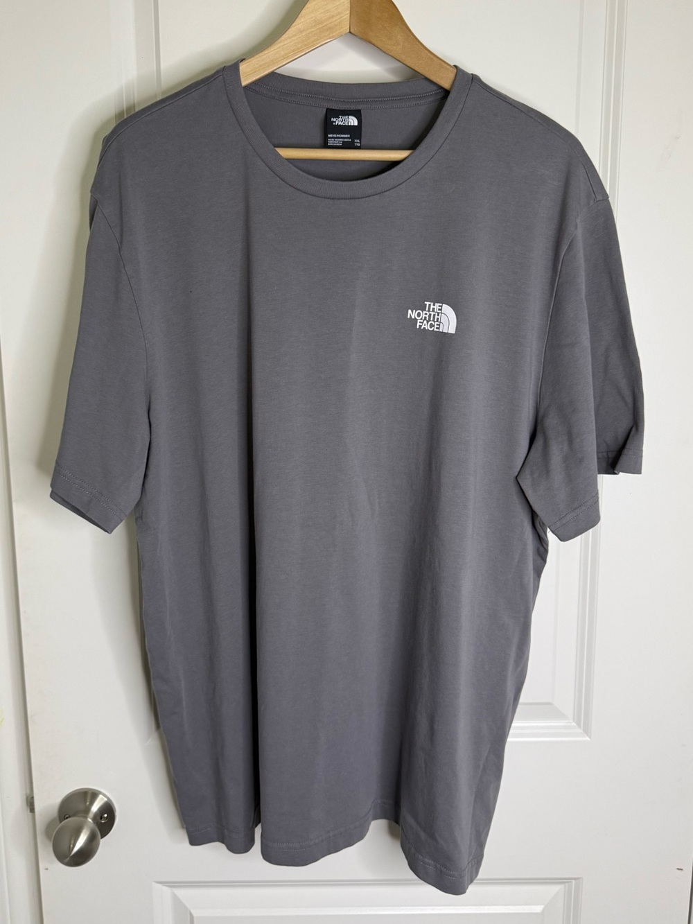 The North Face Men's Gray Short Sleeve Logo Tee